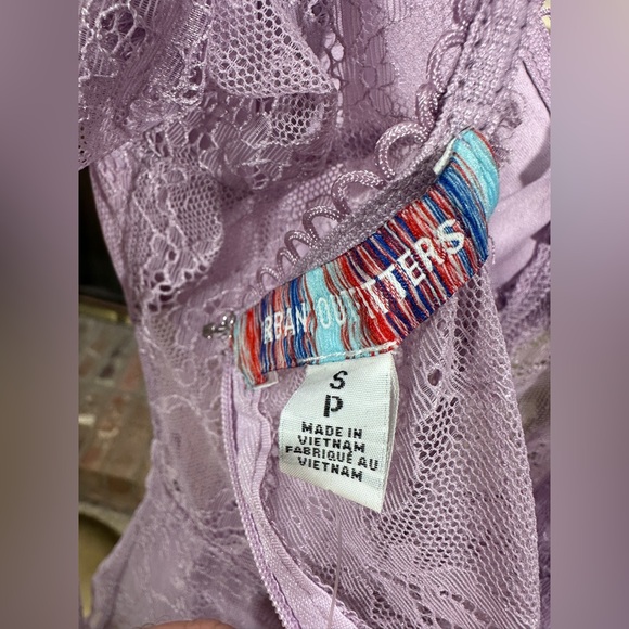 Coquette Lavender Lace Romper – Urban Outfitters NWT Babydoll Corset Sheer S - Picture 7 of 10